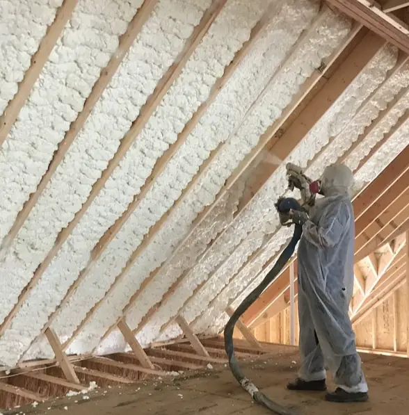 Attic encapsulation with spray foam in Atlanta GA
